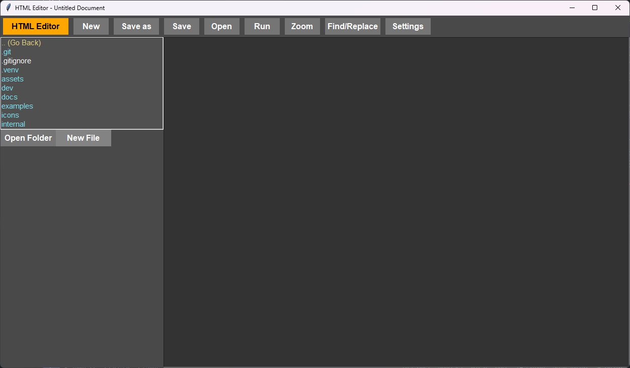 Preview Image of HTML editor.