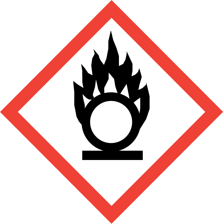 Warning Oxidizing Hazard